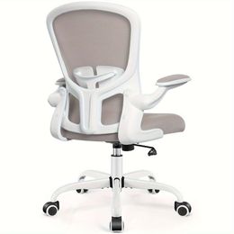 Office Chairs, Ergonomic PC Desk Wheels, Adjustable Lumbar Support and Height, Swivel Computer Chair with Flip-up Armrests, Ergo Mesh Backrest for Working