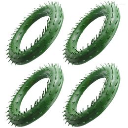 Decorative Flowers 4 Pcs Frames Garland Stand Christmas Wreath Making Supplies Wedding Rings Flower Arrangement DIY Plastic Support Garlands