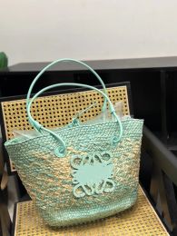 Designer Straw Basket fashion Bag Handwoven Crossbody Beach Tote Summer Ladies Handbag woven bag purse a16