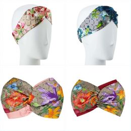 Designer Silk Headbands 2022 New Arrival Women Girls Red Yellow Flowers Hair bands Scarf Hair Accessories Gifts Headwraps Top Qual287h