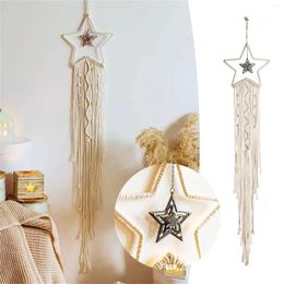 Tapestries Cotton Rope Woven Tapestry Home Decoration Wall Moon And Star Dream Catching Net Body