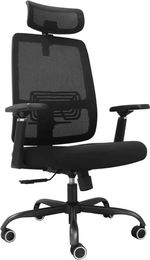 12000 Series Ergonomic Mesh/Fabric Mid-Back Chair, Black/Black, BIFMA Complian