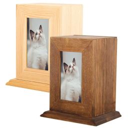 Lighters Wooden Urn for Pet Ashes Pet Urns for Dogs or Cats Ashes Personalized Photo Frame Pet Cremation Urns Pet Keepsake Memory Box