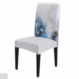 Chair Covers Abstract Marble Watercolour Cover Set Kitchen Stretch Spandex Seat Slipcover Home Dining Room