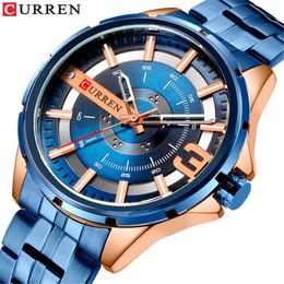 CURREN Karien 8333 Waterproof Quartz Thin Steel Band Men's Business Fashion Watch