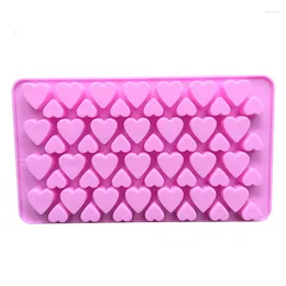 Baking Moulds 55 Hole 2 Size Peach Heart Love Chocolate Mould Silicone Cake Bakeware E379