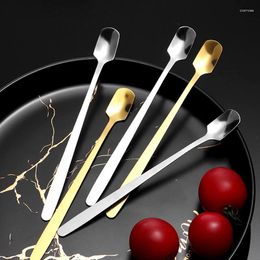 Coffee Scoops Stainless Steel Spoon Long Handle Ice Cream Dessert Stirring Tableware Kitchen Spices Cooking Utensils