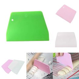 2024 Dough Scraper Cake Cream Spatula Knife Cutter Butter Batter Scraper Decorating Plain Smooth Spatulas Kitchen Baking Pastry Tools