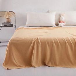 Blankets Summer Diamond-shaped Bamboo Fibre Ice Silk Thin Blanket Towel Baby Air-conditioning For Beds