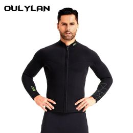 Suits Oulylan 3mm Neoprene Underwater Fishing Kitesurf Surf Surfing Spearfishing Diving Suit for Men Women Jacket Pants Clothes