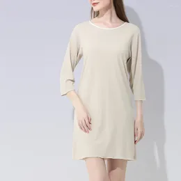 Women's Sleepwear Brand Super Soft Modal Night Dress Women Lightweight Summer For Sleeping Pyjamas With 3/4 Sleeves Nightgowns