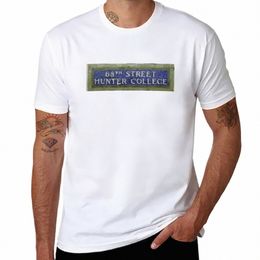 new 68th St Subway Sign T-Shirt tops kawaii clothes animal print shirt for boys plain white t shirts men K3Go#