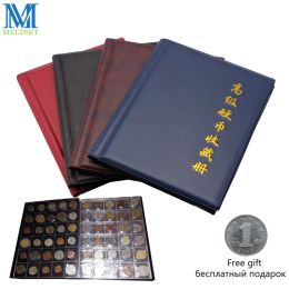 Albums 1pc Commemorative Coin Collection Book 10 Pages 250 Units Coin Album Collection Coin Holders Multicolor