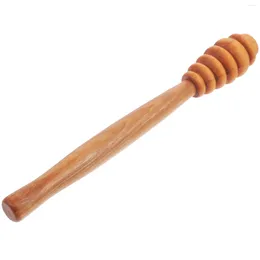 Spoons Wood Stirrer Rod For Honey Small Wooden Dipper Stick Jam Syrup