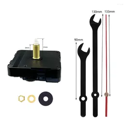 Clocks Accessories DIY Quartz Wall Clock Movement Mechanism With Hands Long Shaft Silent Kit Battery Operated Watch Repair Parts Replacement