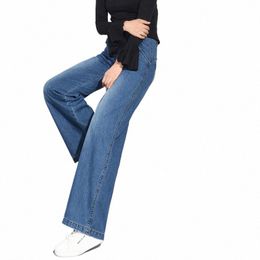 plus Veet High Waist Wide Leg Jeans Women Casual Winter Warm Loose Straight Fleece Hot Lining Thicken Denim Pants 6XL 8XL n8M4#