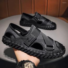Slippers Flat Sandals Shoes For Men Ventilate Beach Soft And Comfortable Men's Indoor Outdoor Unisex Fashion