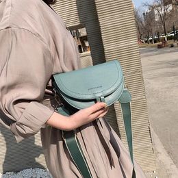 Drawstring Wide Belt Solid Color Leather Mini Crossbody Bags For Women 2024 Summer Shoulder Bag Female Travel Phone Purses And Handbags