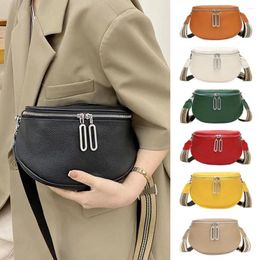 Waist Bags Messenger Bag High Capacity Double Zippers Detachable Shoulder Strap Handheld Women Tote Crossbody Fashion Accessories