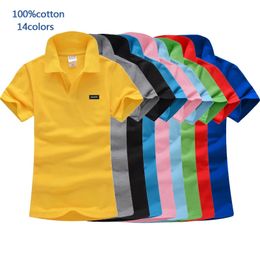 Good quality Summer Womens Short Sleeve Polos Shirts Casual Womens Tees Cotton Polos Shirts Fashion Lady Clothing S XXL 240328