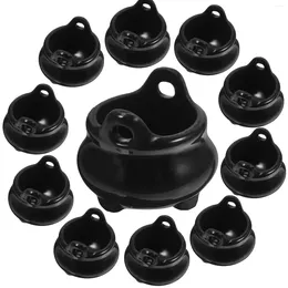 Party Decoration 10Pcs Mini Cauldron Kettles Dolls House Miniature Witch Halloween Toy Witch's