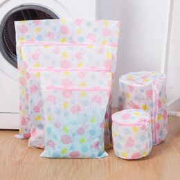 Laundry Bags 5Pcs Clothing Washing Bag Wear-resistant Fine Mesh Thickened Hosiery Stocking Polyester Travel For Home
