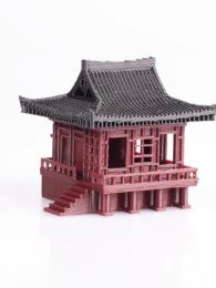 Miniatures Chinese Ancient Architecture Model Rockery Fish Tank Micro Landscape Landscaping Study Garden Bonsai Decoration DIY Gift