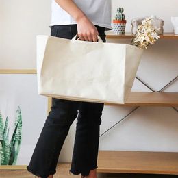 Storage Bags Wardrobe Canvas Clothes Basket Folding Large Dirty Laundry Tote Bag Household Toys Sundries Organizer