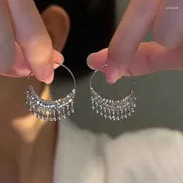 Dangle Earrings Circled Water Drop Tassel Female Minority Design Premium Versatile