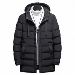 new Winter Lg Parkas Men Fi Hooded Warm Slim Outerwear Mens Thick Jacket Coat Zipper Solid Color Parkas Man Plus Size 7XL d5ne#