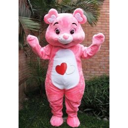 Mascot Costumes Foam Pink Bear Cartoon Plush Christmas Fancy Dress Halloween Mascot Costume