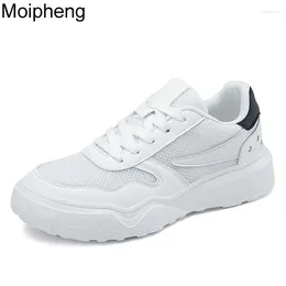 Casual Shoes Moipheng Women Breathable Mesh Fluorescence Flat Platform Sneakers Ladies Sport Walking Cushioning Sneaker