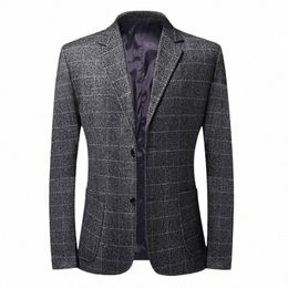 high Quality Blazer Men Italian Style High-level Simple Busin Casual Elegant Fi Gentleman Suit Jacket Profial Wear n7lt#