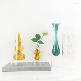 Vases Flower Vase For Table Decoration Living Room Decorative Rose Flowers Arrangement Floral