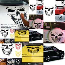 Halloween-Autoaufkleber, Totenkopf-Skelett, Motorhaubenaufkleber, Vinyl-Seitentür-Aufkleber für hinten, für Autofenster, UPS DHL