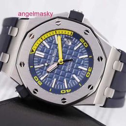 Gentlemen AP Wrist Watch Royal Oak Series 15710ST OO Precision Steel 42mm Gauge Automatic Mechanical Watch A027CA.01/blue Face