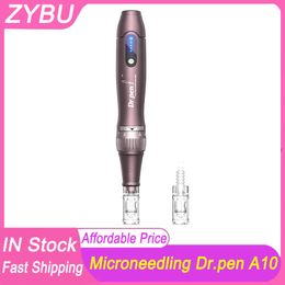 New Upgrade Professional Wireless Drpen Ultima A10 Auto Micro Needling System Mesotherapy Dermapen MTS PMU Tool Needle Cartridge Derma Pen Skin Care Beauty Roller