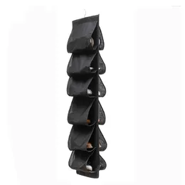 Storage Bags 12Compartment Hanging Shoe Bag Wall Inside Clothing Multi-Layer Closet Rack Behind The Door