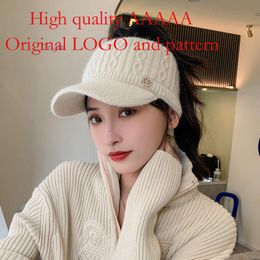 Spring and Autumn Warm Ear Protection Knitted Duck Tongue 2023 New Women's Korean Winter Open Top Baseball Hat Trend