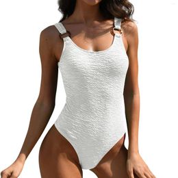 Women's Swimwear One-Piece Sexy Bikini Fashion With Bra Pads No Steel Support Swimming Costume