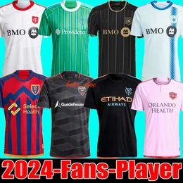2024 LAFC NYCFC SEATTLE SOUNDERS CHARLOTTE Soccer Jerseys DC Orlando GLAKOUMAKIS NEW WESTWOOD 8 BRONICO YORK Football Shirts CITY FC