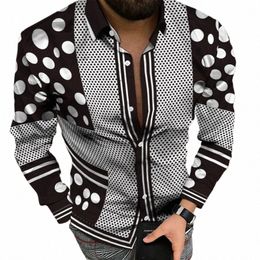 Осенне-зимняя мужская рубашка Lg, однобортный кардиган с лацканами 3D, последние повседневные повседневные квадратные тематические мужские топы, кардиган K8Qh #