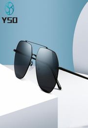 YSO Nylon Lens Sunglasses For Men UltraLight UV400 Protection Glasses For Driving Man Black Fashion Oversized Sunglasses 70238461829