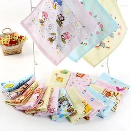 Towel 5 Pc/lot High Quanlity Hand Cotton Baby Soft Kids Face 26 26cm 2 Layers Gauze Printed Muslin Brand