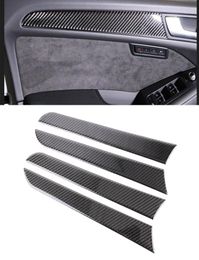 4 PCS Car Carbon Fiber Inner Door Panel Decorative Sticker for A4L A5 Q53286527