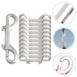 Dog Collars 12 Pcs Kennel Double Buckle Eye Bolt Snap Hooks Diving Double-ends For Pet Leash