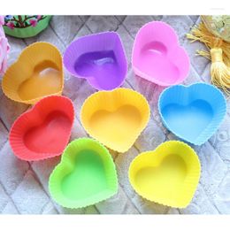 Baking Moulds 8 Pcs Colourful Silicone Cake Tools Mould Cupcake And Muffin For DIY Dishes Pan Form