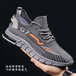 Flying Weaving Shoes for Mens Summer New Mesh Breathable Coconut Shoes for Mens Casual Versatile Anti Slip Running and Sports Trendy Shoes