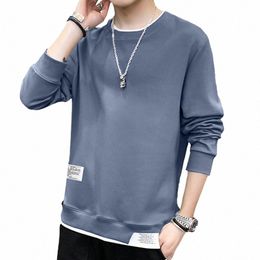 mens Casual Lg Sleeve T Shirt Sports Crew Neck Tee Shirts Blouse Pullover Tops Autumn Winter Cott Plus Size Tops Shirts F5ao#