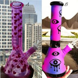 25cm Tall Glass Water Bongs Hookahs Smoke Water Pipes Heady Dab Rigs Unique beaker Bong Oil With 14mm Bowl